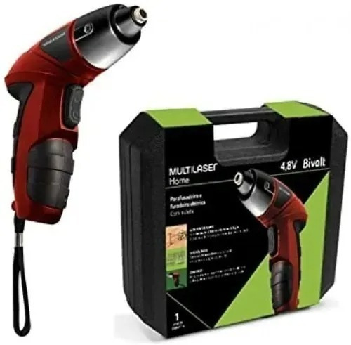 Parafusadeira De Bateria 4,8 Volts Bivolt Com 44 Peça Ho063