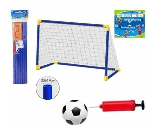 Arco Portería Fútbol Grande + Pelota+ Bombín Set Niños 