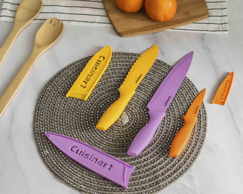 Cuchillos Cuisinart Advantage Color Morado/amarillo/naranja Morado/amarillo/naranja