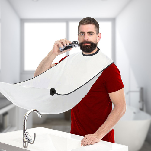 Delantal Para Barba Con Ventosa Para Afeitar Y