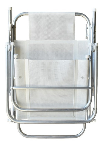 Imagen 7 de 8 de Reposera Aluminio 5 Posiciones Baja Kit X2- Disentino®