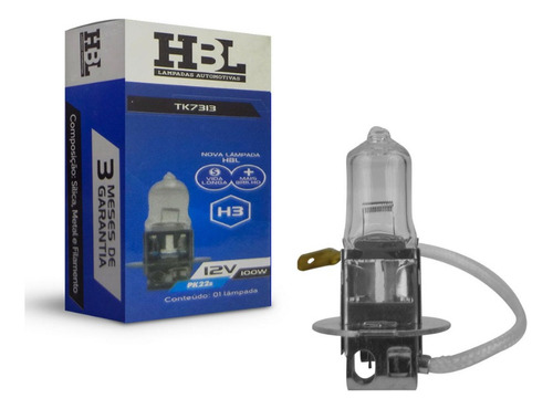 Lâmpada Farol De Milha - Hbl/halogen Bulb H3 - 12v 100w