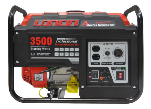 Planta Generador Loncin  Lc-3500-as 3.5kva 110/220v Gasolina