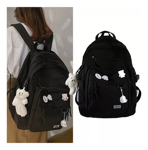 Mochila Multifunción Con Doble Cremallera Para Mujer, Mochil