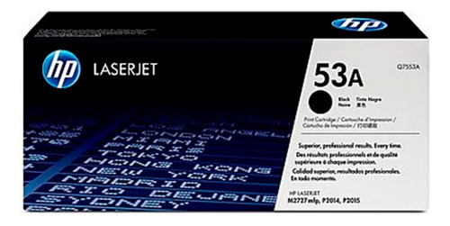 Toner Hp Original Q7553a 53a Negro P2014 P2015 2727 