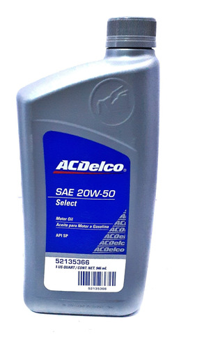 Aceite Mineral Acdelco 20w50