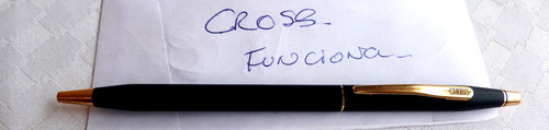 Monijor62-antiguo Coleccion Cross Boligrafo Mate Epoxi Azul (Usado)