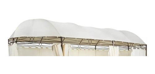Imagen 2 de 2 de Repuesto Para Pergola 3x6 Ovalada/ Impermeable Y Duradera