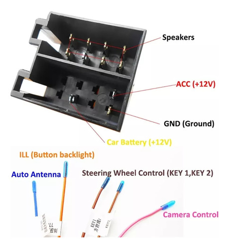 Arnés Conector Radio Android 16 Pin Conector Iso / Musicarro