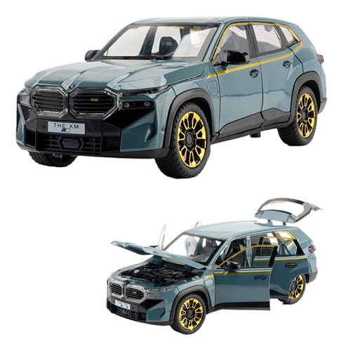 Bmw Xm Suv Lujo Miniatura Metal Coche Con Luz Y Sonido 1/24