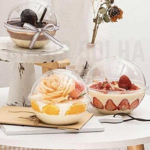 25 Copos Bolha 200 Ml C/ Divisoria - Algodão Doce E Pipoca