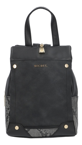 Mochila Secret Melrose Fw24 Negro M