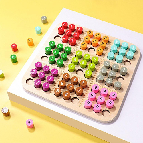 Juego De Mesa De Madera, Rompecabezas De Sudoku Con Número,