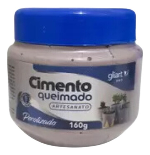 Massa Pronta Efeito Cimento Queimado - Gliart 160gr Cor Bali