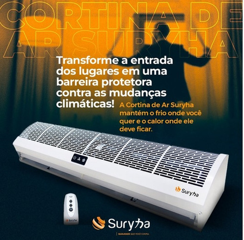 Cortina De Ar Suryha 120cm Com Controle 80001.002 220v