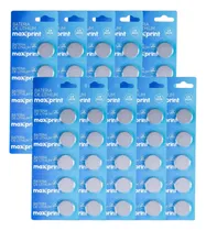 Comprar 50 Baterias Pilhas Botão Maxprint Cr2025 10 Cartelas Cu002F5 Uni