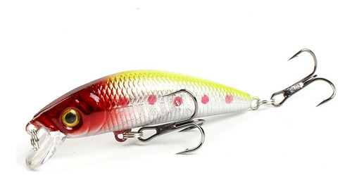 Crankbait Realista Para Lubinas Con Ojos En 3d Y 6 Ganchos .