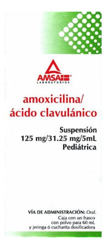 Gramaxin Suspensión 125 Mg/31,25 Mg/5 Ml, 1 Frasco 60 Ml + Dosificador