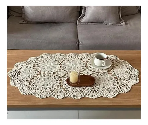 Southmage Bufanda De Mesa De Centro De Granja De Encaje A