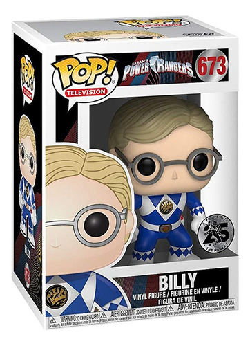 Funko Pop 673 Power Rangers - Bl Rngr (no Helmet)