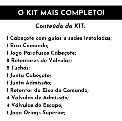 Cabeçote Completo P/ Gol Mi 1.0 8v At 1997-2001