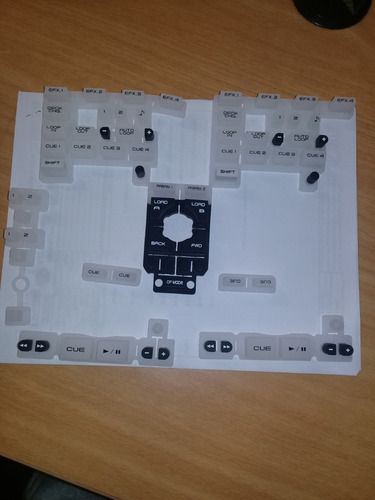 Imagen 3 de 5 de Denon Dn Mc6000 , Gomas Teclado Completo , Kit Originaldenon
