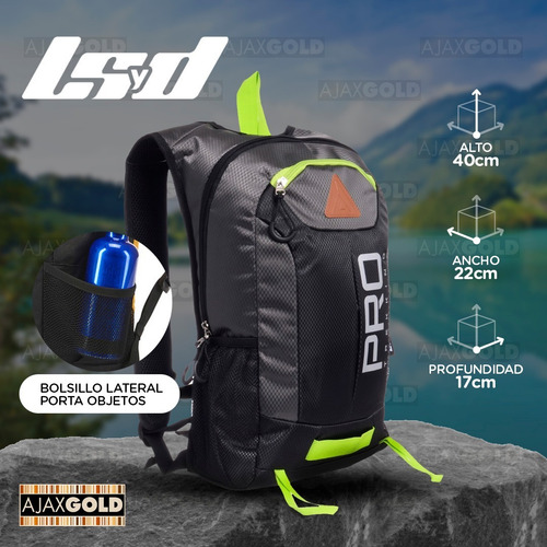 Imagen 3 de 8 de Mochila Running Bici Deportes Correr Impermeable Trekking