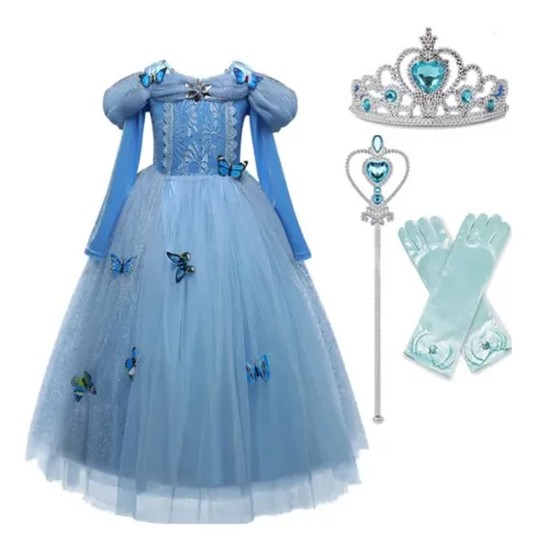 Vestido De Princesa Cenicienta Con Accesorios Para Niñas en venta en Toluca Estado De México por sólo $ Mexico Vestido De Princesa Cenicienta Con Accesorios Para Niñas en venta en Toluca Estado De México por sólo $ Mexico