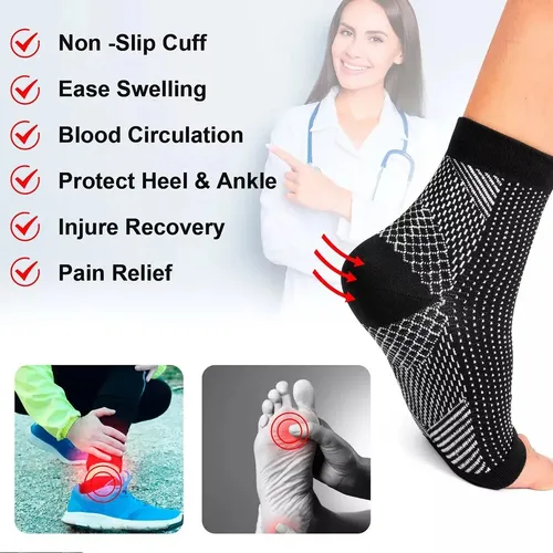 Calcetines De Compresión Para Neuropatía,4 Pares