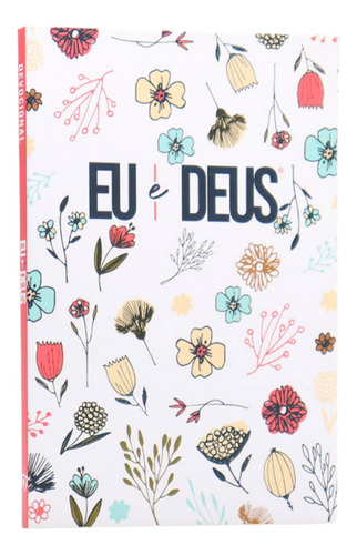 Devocional Eu E Deus Flowers Branca Livro De Oração Cristão