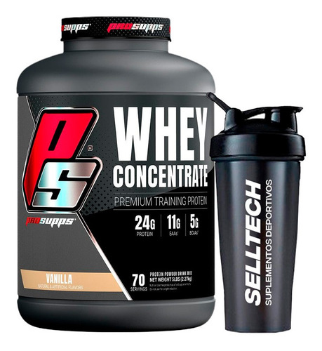 Proteína Prosupps Whey Concentrate 5lb Vainilla + Shaker