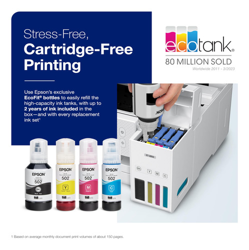 Impressora Epson Ecotank Et-2850 Wireless Colorida All-in-on
