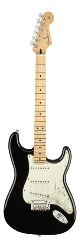 Guitarra elétrica Fender Player Stratocaster de  amieiro 2010 black brilhante com diapasão de bordo