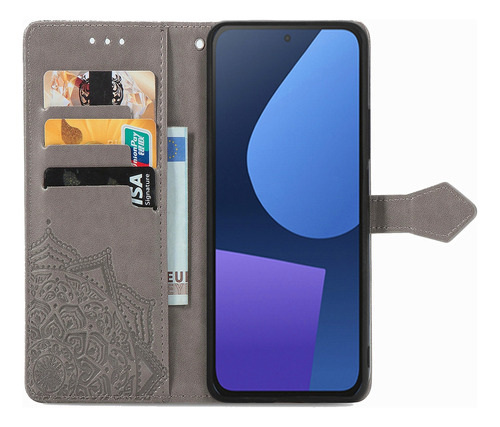 Funda Para Oppo Reno 5f/a94 5g/f19 Pro+, Funda Tipo Cartera Con Tapa, Estampado De Poliuretano, Ranura Para Tarjetas Ant
