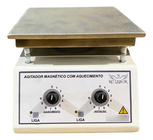 Agitador Magnético Analógico Aquecimento P/ 10 Litros 127v