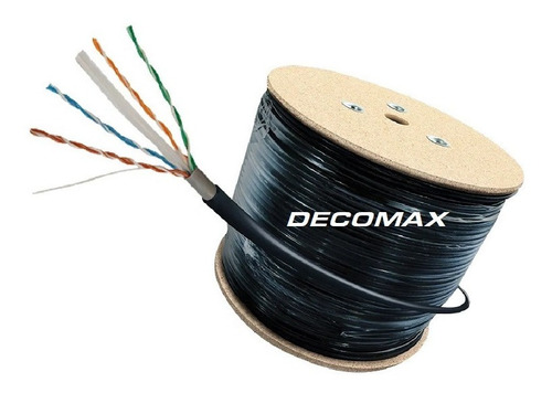 Imagen 1 de 4 de Cable Utp Polaris Categoria 6 Para Exterior Rollo 305 Metros