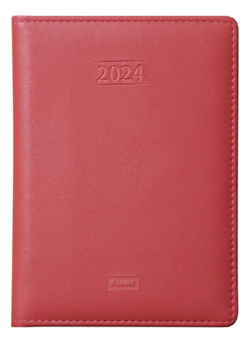 Agenda 2024 Capri Executiva Blanquet Foroni Costurada 176 Fl Cor Da Capa Rosa-pálido Liso