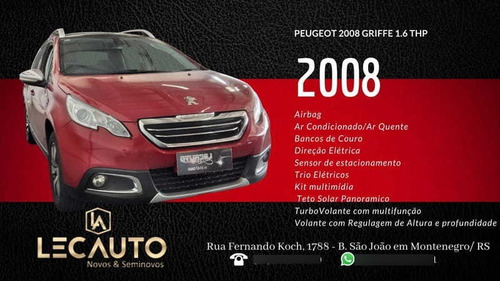 Imagem 9 de 15 de Peugeot 2008 Griffe 1.6 Thp