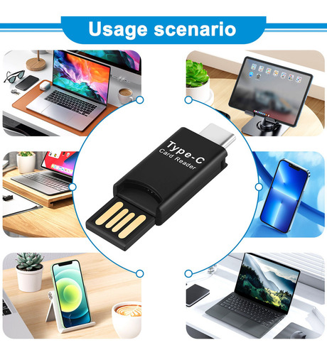 Adaptador De Lector De Tarjetas Usb 3.1 C A Micro Sd