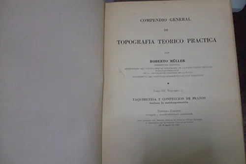 Compendio De Topografia - Roberto Muller (Usado)