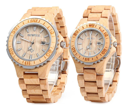 Bewell Zs-100b Pareja Reloj Movimiento De Cuarzo Relojes De 