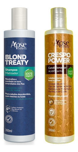  Apse Blond Treaty Shampoo E Crespo Power Condicionador