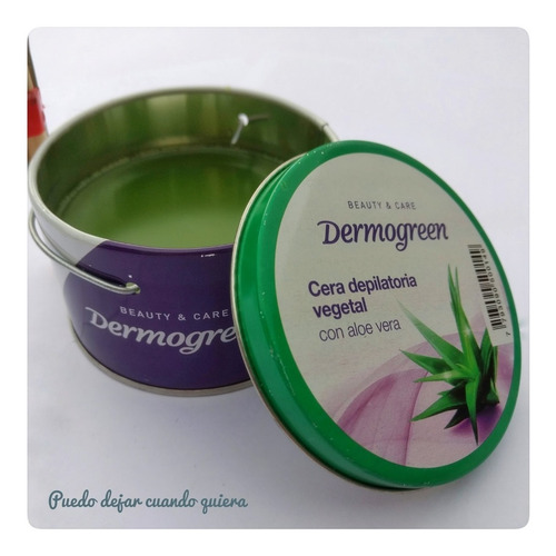 Imagen 4 de 4 de Cera Depilatoria Corporal + Facial C/ Aloe Vera Lata X200g