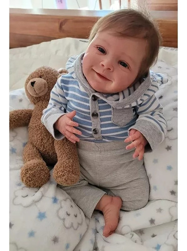Muñeco Bebe Reborn Realista Pintado A Mano Kit Sebastián