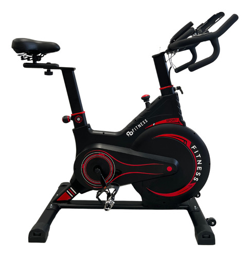 Bicicleta Ergométrica Academia Rb Fitness Magnética 13kg Cor Vermelho