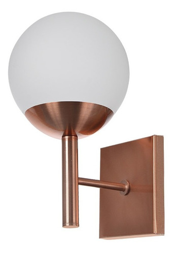 Arandela Globo Cor Rose Gold 110V/220V