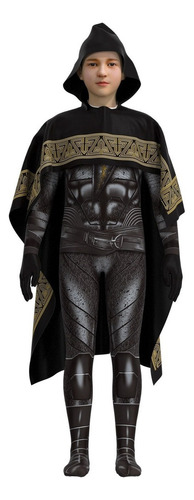 S Black Adam Mono Disfraz Cosplay Conjunto Completo