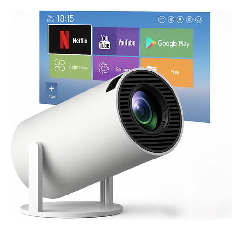 Proyector Portátil Hypro Freestyle Wifi Bluetooth 4k Magis Blanco