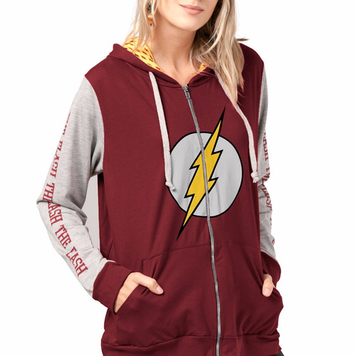 Jaqueta De Moletom The Flash Logo Dc Comics 2017