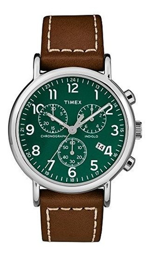 Timex Tw2t29100 Reloj De Pulsera Para Hombre Correa De Piel